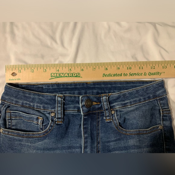 Grace & Lace Jeans Womens 2 Blue Jegging Skinny Stretch Knit Cotton Denim Dark - Picture 7 of 12